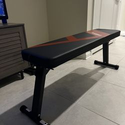 FLYBIRD Flat Bench, Foldable Flat Weight Bench Easy Assembly for Strength Training Bench Press, 600 LBS