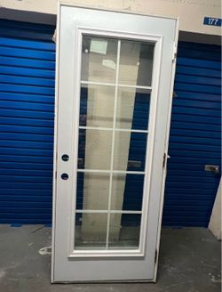 New 32x80 hurricane impact exterior door with frame