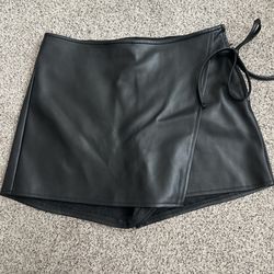 Black Leather Skort from Windsor 
