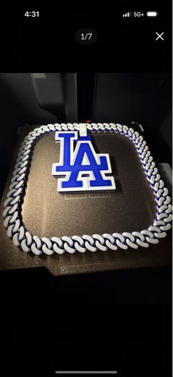 3D Custom Necklace/ Hype/ Teams/ necklace/ Dodgers/ Baseball/ Sports/ NFL/ Hockey/ NBA