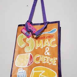 Trader Joe's Ketchup Fries Mac & Cheese Reusable Tote Bag NWT