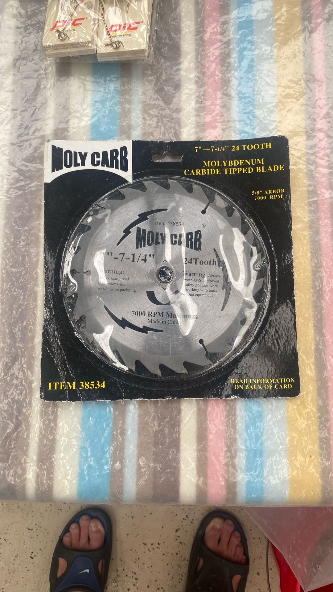 Moly Carb 7” 24 Tooth Carbide Tipped Saw Blade 38534