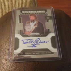 WWE LEGENDARY PRIZM 2022 SENSATIONAL SIGNATURE AUTOGRAPH THE MILLION 💵 DOLLAR MAN TED DIBIASE TRADING CARD