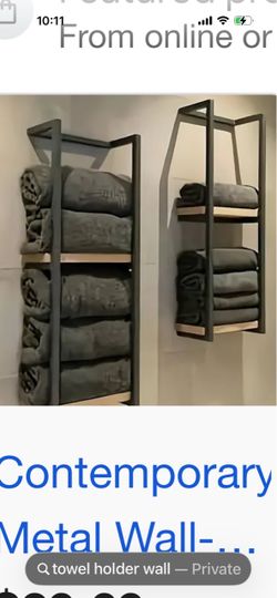 Pair (2) Towel holder