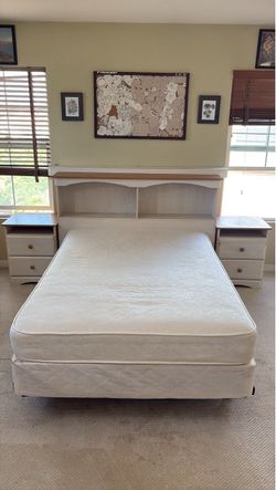 Mattress bed frame set