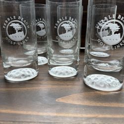 Set Of 6 Pebble Beach Glassware