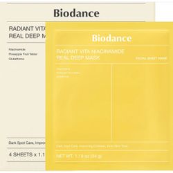 Bio dance RADIANT VITA NIACINAMIDE REAL DEEP MASK 4pack