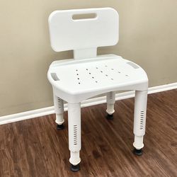 Shower Chair - Wide Seat and Adjustable Height like new