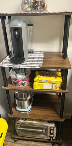 4-Tier Kitchen Storage Shelf with Wheels