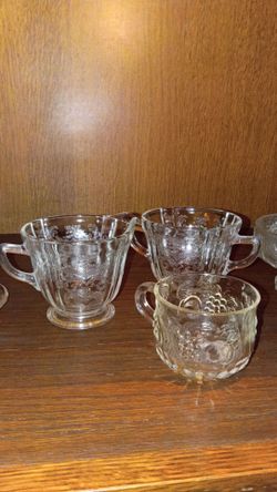 Vintage crystal glassware