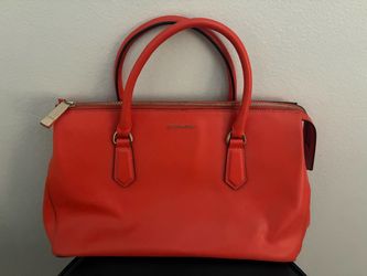 Coccinelle Red Saffiano Leather Handbag