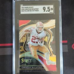 23- Panini Select Color Match Die Cut Christian McCaffrey 