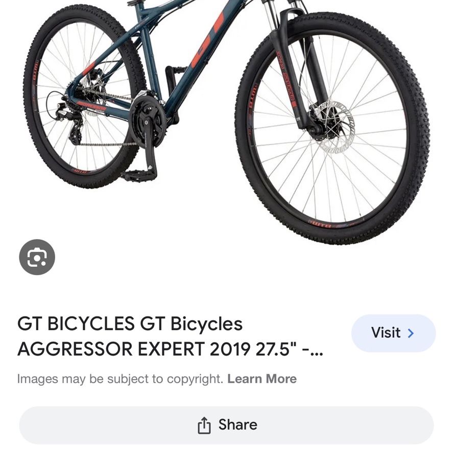 Men’s GT Aggressor 27.5” tires, Size XL