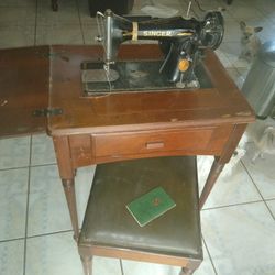 Antique Singer Sewing Machine Table