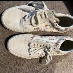 Floral Suede Vans