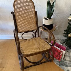 Vintage Thonet Style Bentwood Rocking Chair