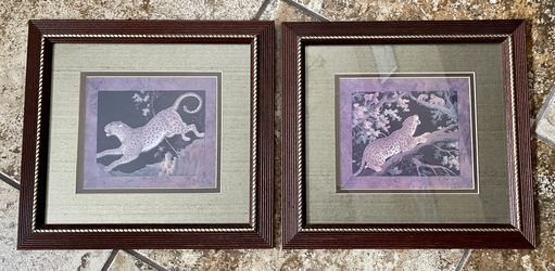 Classy Framed 11 x 14 Leopard Art Home Decor