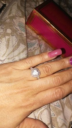 Cubic Zirconium/925 Heart Ring