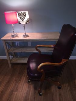 Excellent wooden wine in color Recliner chair ....pick up in Ashland ma