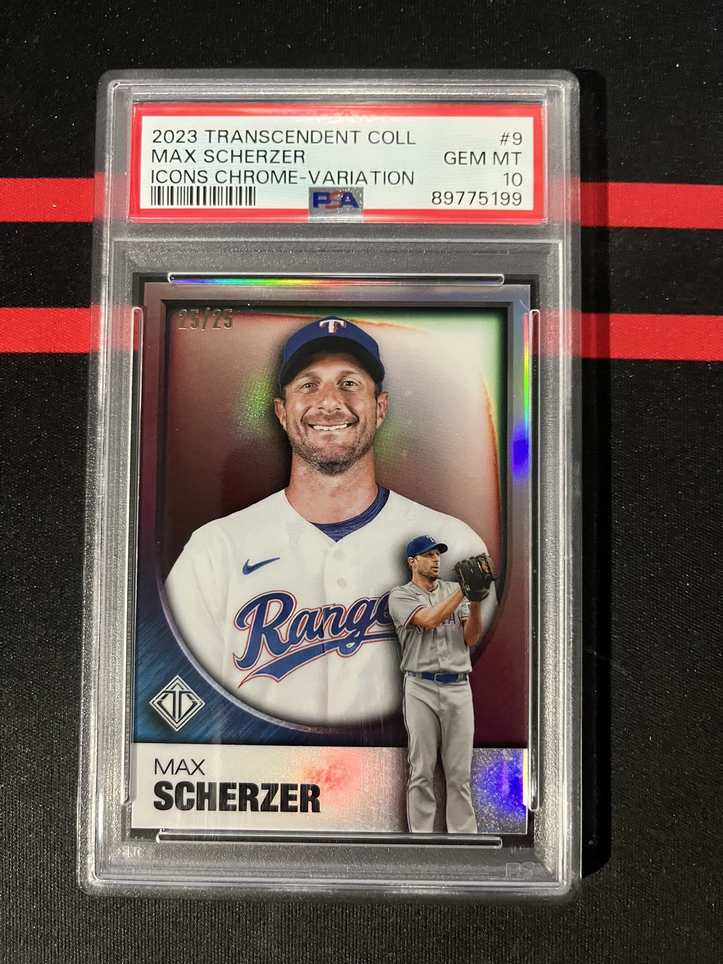 2023 Max Scherzer Transcendent Icons PSA 10