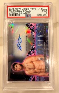 2024 Topps Midnight UFC Magomed Ankalaev Auto The Champ PSA 9 #HS-MAV