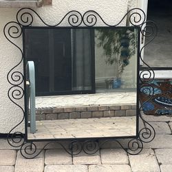 Wrought Iron Mirror 