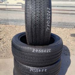 Tires Used 275 50R22 Bridgestone Duler HL $240 Install Mount And Balance 