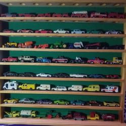 Vintage Matchbox Collection / Display Case Included