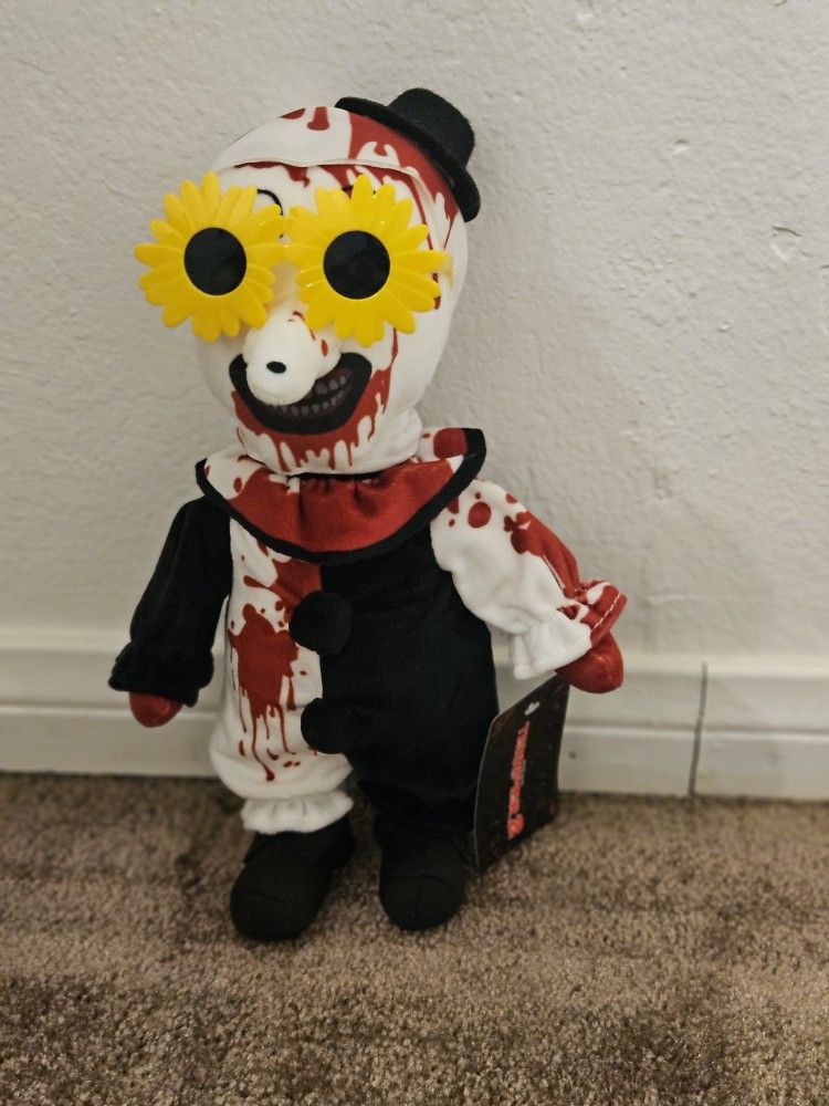 Terrifier Art The Clown With Sunglasses Plush