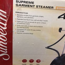 Sunbeam Super garment steamer is 1500 brand new in the box