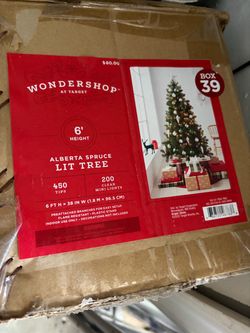 Wondershop 6ft Alberta Spruce Lit Christmas Tree