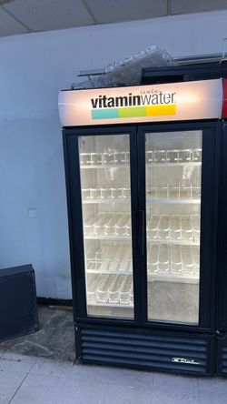 True Two-Door Commercial Glass Refrigerator