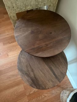 Two Wooden Tables
