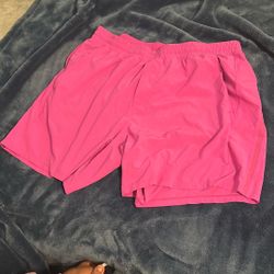 Pink Lululemon Shorts