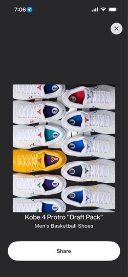Kobe 4 draft pack size 10.5