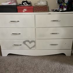 White Dresser & Night Stand 