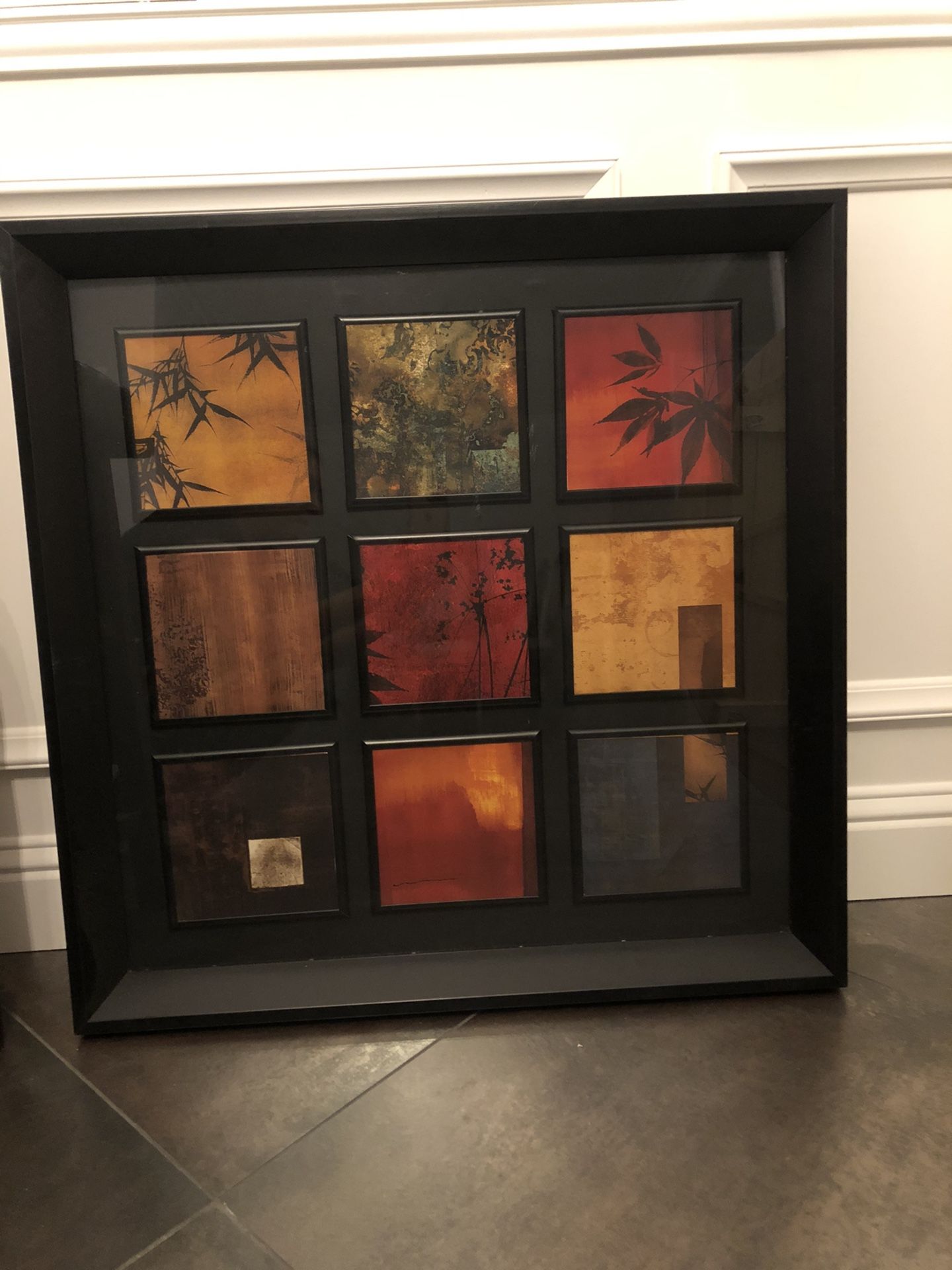 Glass picture frame