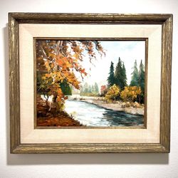 Original Oil 1955 Painting By Alison Heed Signed Framed 24" x 28" Vintage Art