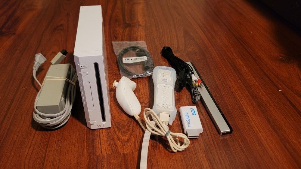 Nintendo Wii White Mod-ded Video Game Console (Snes,nes, N64, Gameboy, Sega, Gamecube)