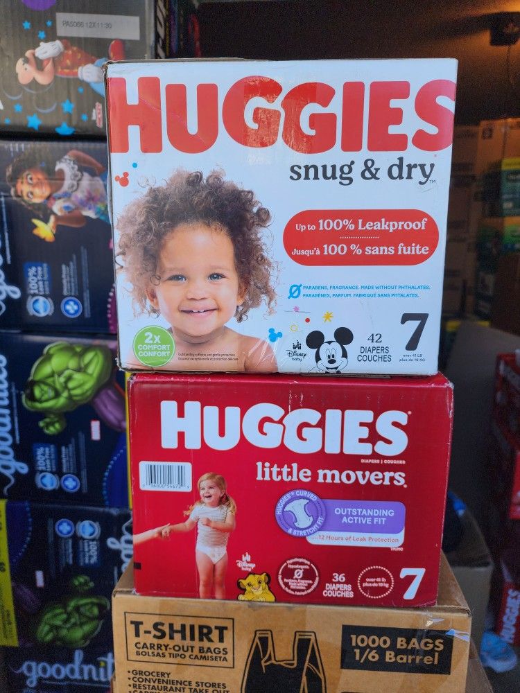 Huggies 7 $20 Each Box.