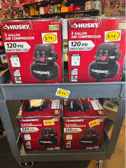 Husky air compressor 3gal new