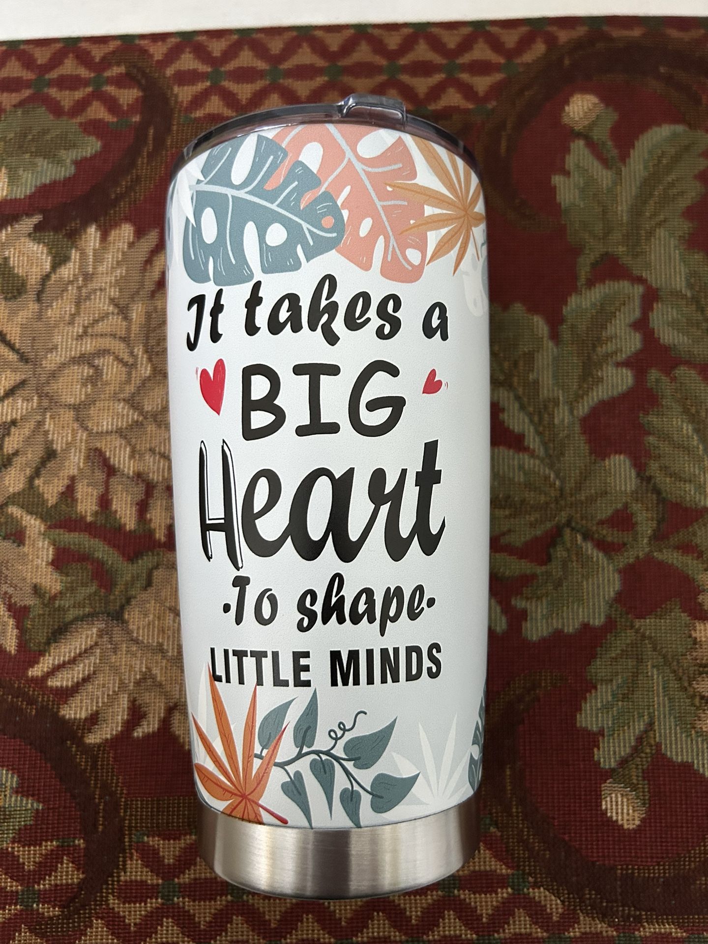 JUDIAN Teacher Appreciation Gift 20 Oz. Stainless Steel Tumbler, NEW