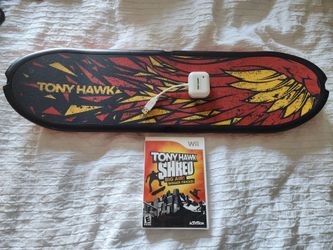 Nintendo Wii Tony Hawk Game And Board