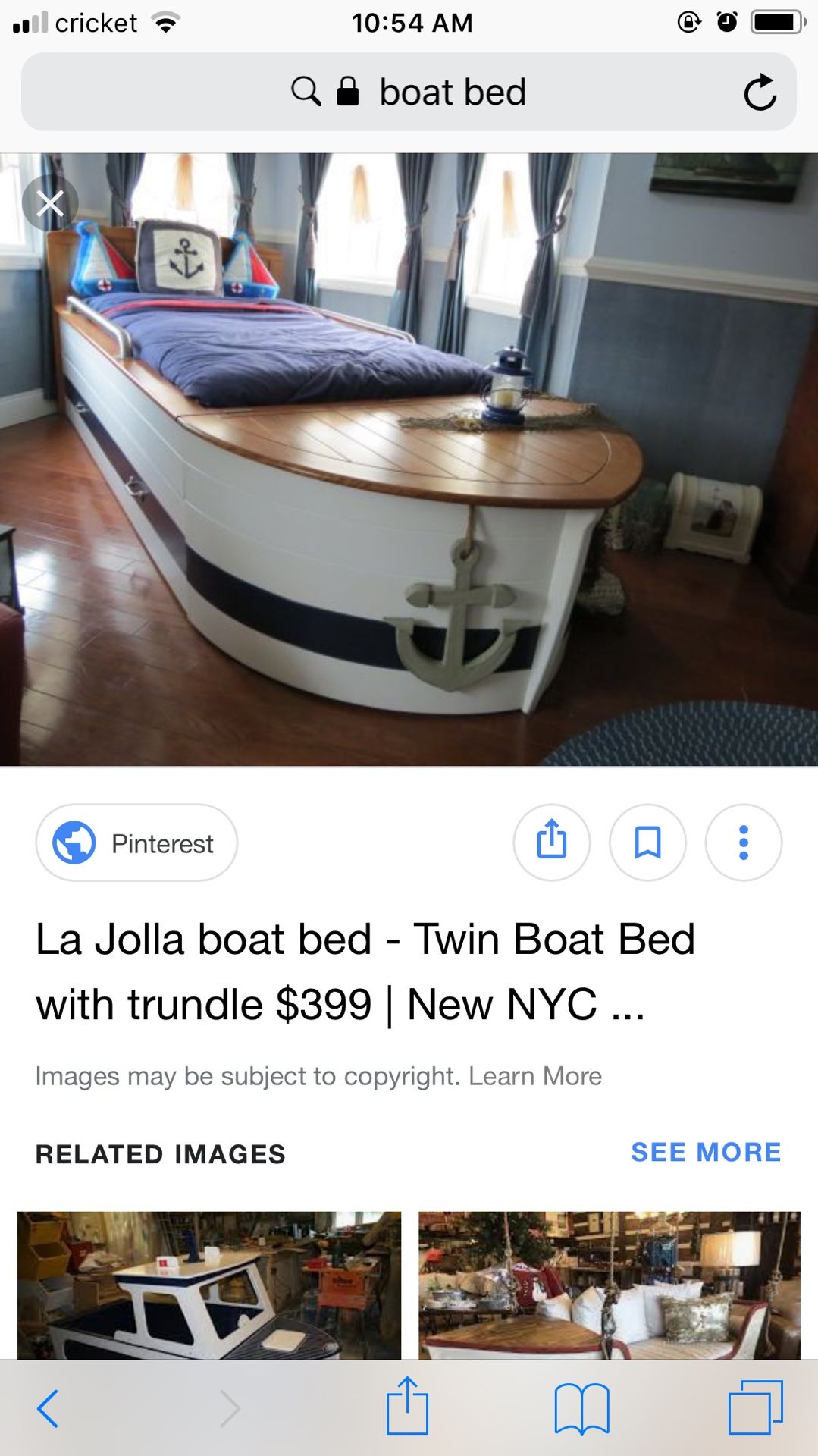 La Jolla boat bed twin