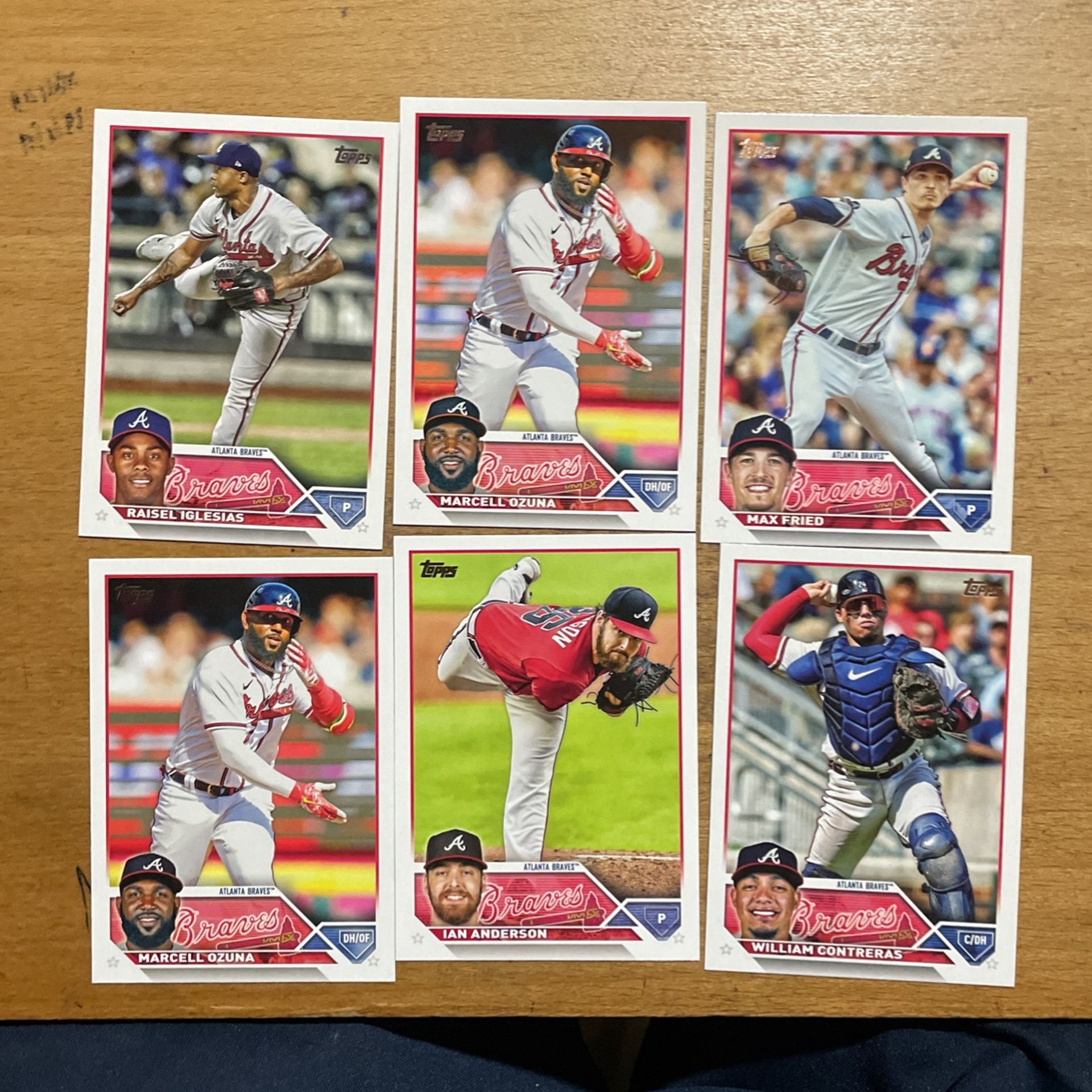 2023 TOPPS ATLANTA BRAVES 27 CARD LOT