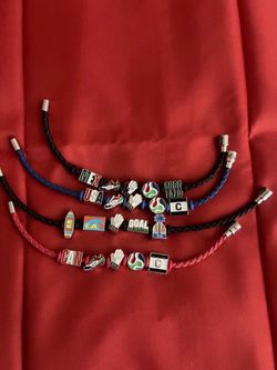 ⚽ RARE Bank of America "Fan Bands" Charm Bracelets – SoFi Fan Fest Exclusive (Set of 4) ⚽