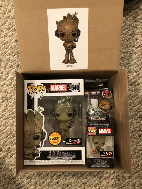 Funko Pop Vinyl - Groot Gamer - GameStop Exclusive - (Limited CHASE Edition) for Sale in Fairfax