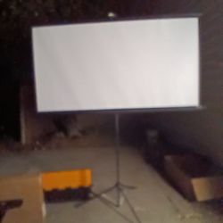 Portable Projector Screen with Tripod Stand