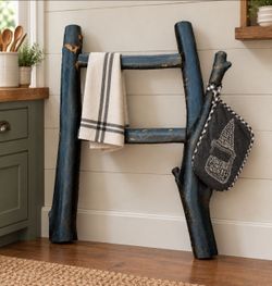 Kitchen Hand Towel & Oven Mitt Ladder Holder