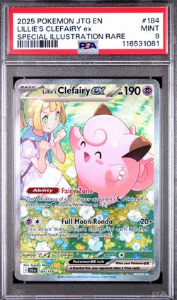 Lillie's Clefairy ex PSA 9 Special Illustration Rare